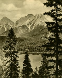 Blindsee ja saniainen, Tiroli, Itävalta, 1935. tekijältä Unbekannt