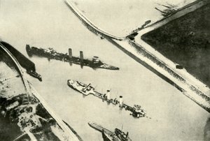 Zeebruggen sataman tukkiminen, 1919. tekijältä Unbekannt