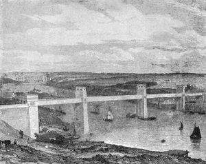 Britannian putkisilta Menain salmen yli, 1850..., 1901. tekijältä Unbekannt