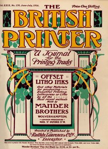 British Printer - mainos, 1916 tekijältä Unbekannt