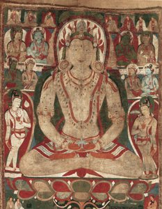 Buddha Amitayus Osallistui Bodhisattvat, 11. tai 1100-luvun alku. tekijältä Unbekannt