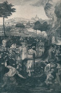 John Hussin polttaminen Konstanzin kirkolliskokouksessa, 6. heinäkuuta 1415, 1907 tekijältä Unbekannt