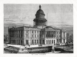 Capitol, Sacramento, Kalifornia, Yhdysvallat, 1877 tekijältä Unbekannt