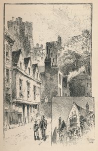 Linna Thames Streetiltä. Hieman ulkoseiniä, 1895 tekijältä Unbekannt