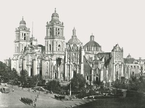 Katedraali, Mexico City, Meksiko, 1895. tekijältä Unbekannt