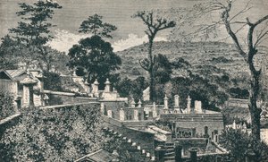 Cemetery Hill Nagasakissa, Japanissa, ennen kaupungin modernia laajennusta, 1907 tekijältä Unbekannt