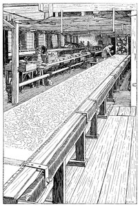 Chintzin painotalo, Merton Abbey Mills, Lontoo, 1899 tekijältä Unbekannt