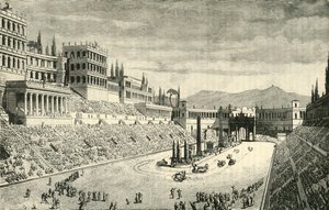Circus Maximuksen entisöinti, 1890. tekijältä Unbekannt