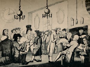 The Coffee Room at Lloyds, 1798, 1928 tekijältä Unbekannt