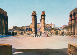 Amenhotep III:n pylväikkö, Luxorin temppeli, Egypti, 1900-luku tekijältä Unbekannt