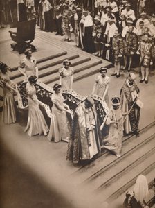 Kruunajaiset Abbeyssa: Queens Procession, 1937 tekijältä Unbekannt