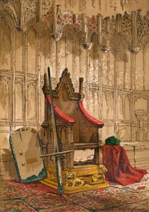 The Coronation Chair, c1845, 1864 tekijältä Unbekannt