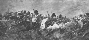 Krimin sota, 1854-56: Skotlannin harmaan ralli... Balaclavassa, 1901. tekijältä Unbekannt