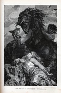 Brunhilden kuolema, Brunehaut, 1882 tekijältä Unbekannt