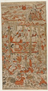 Buddhan kuolema, n. 1710-luku. tekijältä Unbekannt