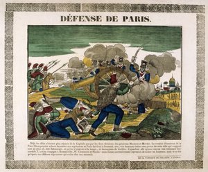 Pariisin puolustus, 1814, 1800-luku tekijältä Unbekannt