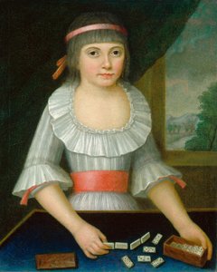 Domino-tyttö, c. 1790. tekijältä Unbekannt
