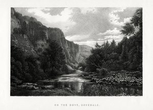 The Dove, Dovedale, Derbyshire, 1896 tekijältä Unbekannt