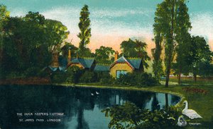The Duck Keepers Cottage, St. James Park, Lontoo, 1907 tekijältä Unbekannt