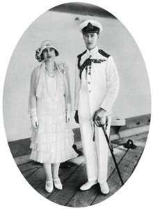 Yorkin herttua ja herttuatar HMS Renownilla, Malta, 1927, 1937 tekijältä Unbekannt