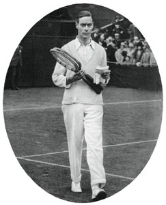 Yorkin herttua kilpailijana miesten nelinpelissä Wimbledonissa, 1926, 1937 tekijältä Unbekannt