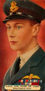 Yorkin herttua, kun hän oli lentoluutnantti RAF:ssa, c1918 1935 tekijältä Unbekannt
