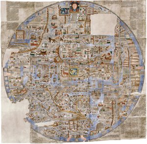 Ebstorf-kartta, c. 1300 tekijältä Unbekannt
