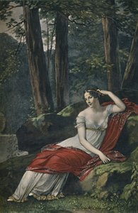 Keisarinna Josephine Malmaisonin puistossa, 1809, 1896 tekijältä Unbekannt