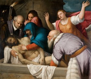 Kristuksen hautaus, 1500-1600. tekijältä Unbekannt