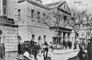 Exchange, Gibraltar, 1900-luku tekijältä Unbekannt