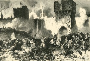 Lopullinen hyökkäys Konstantinopoliin, 29. toukokuuta 1453, 1890. tekijältä Unbekannt