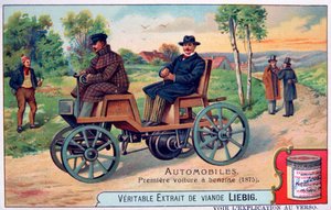 Ensimmäinen bentsiiniauto, 1875, c1900 tekijältä Unbekannt