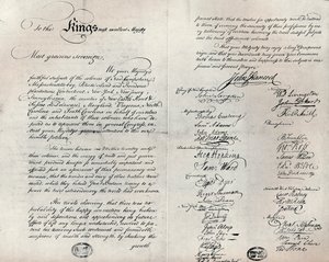 Fitzwilliam-kopio Oliivioksan vetoomuksesta, 1775 tekijältä Unbekannt