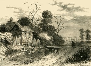 Fleet River, lähellä St. Pancrasia, 1825, c1876. tekijältä Unbekannt