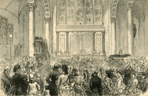 Kukkasaarna St. Catherine Cree -kirkossa vuonna 1872. tekijältä Unbekannt