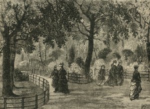 The Flower Walks, Kensington Gardens, 1876. tekijältä Unbekannt