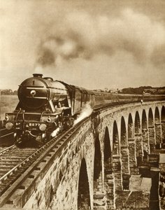 The Flying Scotsman...non-stop-juoksu Kings Crossin ja Newcastlen välillä, 11.7.1927, 1935. tekijältä Unbekannt