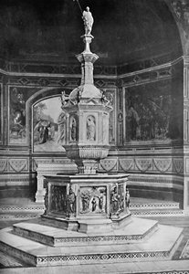 Fontti San Giovannin kirkossa Sienassa, 1903 tekijältä Unbekannt