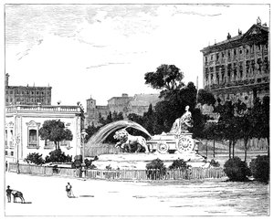 Cybelen suihkulähde, Madrid, 1900 tekijältä Unbekannt