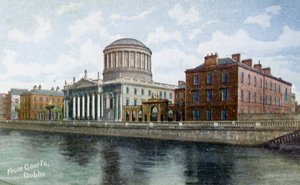 The Four Courts, Dublin, Irlanti, 1900-1920-luku tekijältä Unbekannt