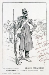 Ranskan muukalaislegioona, Maison Carrée, Algeria, 1833, 1900-luku tekijältä Unbekannt