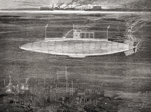 Ranskan laivaston sukellusvene Gustave Zédé, joka laskettiin vesille vuonna 1900. tekijältä Unbekannt