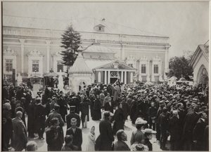 Anton Tšehovin hautajaiset Novodevitšin hautausmaalla, 22. heinäkuuta 1904 1904 tekijältä Unbekannt
