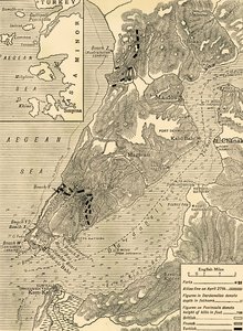 Gallipolin kampanja, ensimmäinen maailmansota, 1915, c1920. tekijältä Unbekannt