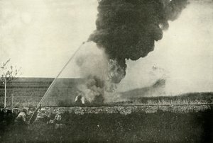 Saksalainen Flammenwerfer., 1919. tekijältä Unbekannt
