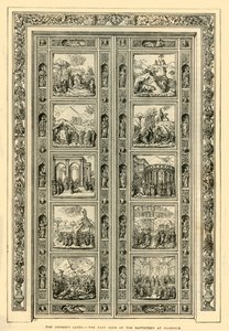 Ghiberti Gates - Firenzen kastekappelin itäinen ovi, 1882. tekijältä Unbekannt