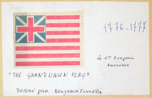 Grand Union -lippu (värillinen puupainatus) tekijältä Unbekannt