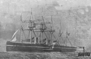 The Great Eastern, 1860: Alus lähtee Southamptonista ensimmäisellä matkallaan, 17. kesäkuuta 1901. tekijältä Unbekannt