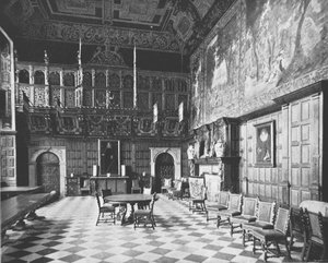 The Great Hall, Hatfield House, Hatfield, Hertfordshire, 1894. tekijältä Unbekannt