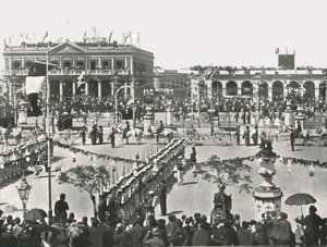 Suuri aukio juhlapäivänä, Montevideo, Uruguay, 1895. tekijältä Unbekannt